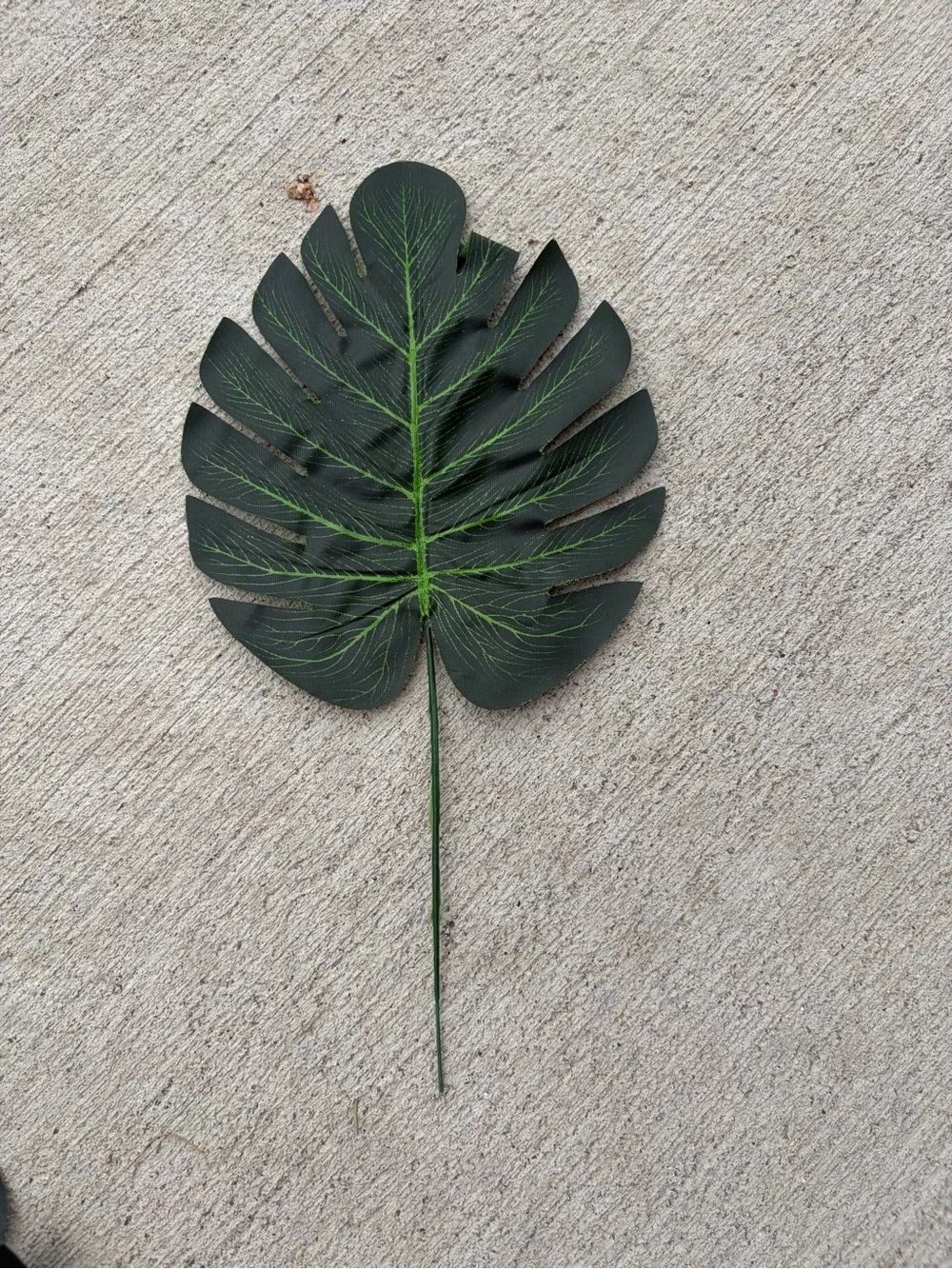 8 pcs Dark Green Faux Monstera Leaf Bundle - Home Accents Faux Florals
